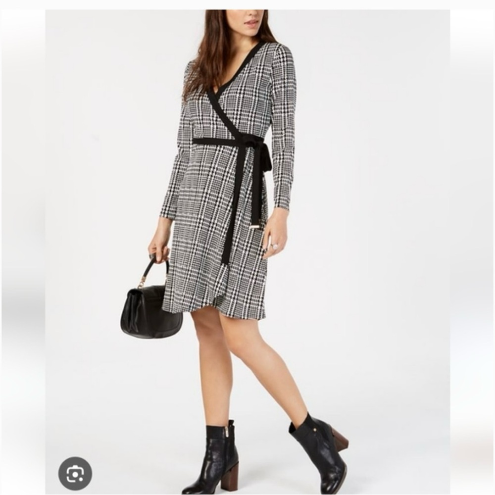 Tommy Hilfiger Houndstooth Wrap Dress size 16